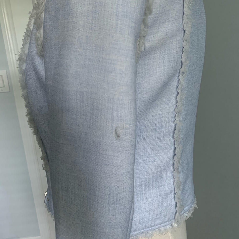 Lucy Paris Blue Cropped Blazer - Picture 5 of 6